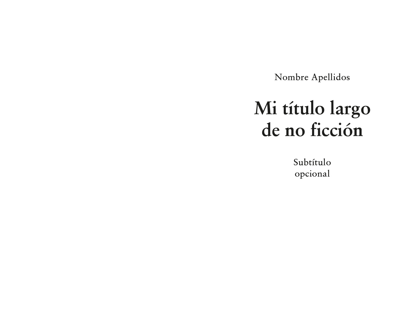 Ejemplo de portada diseño no ficción académico variante histórico