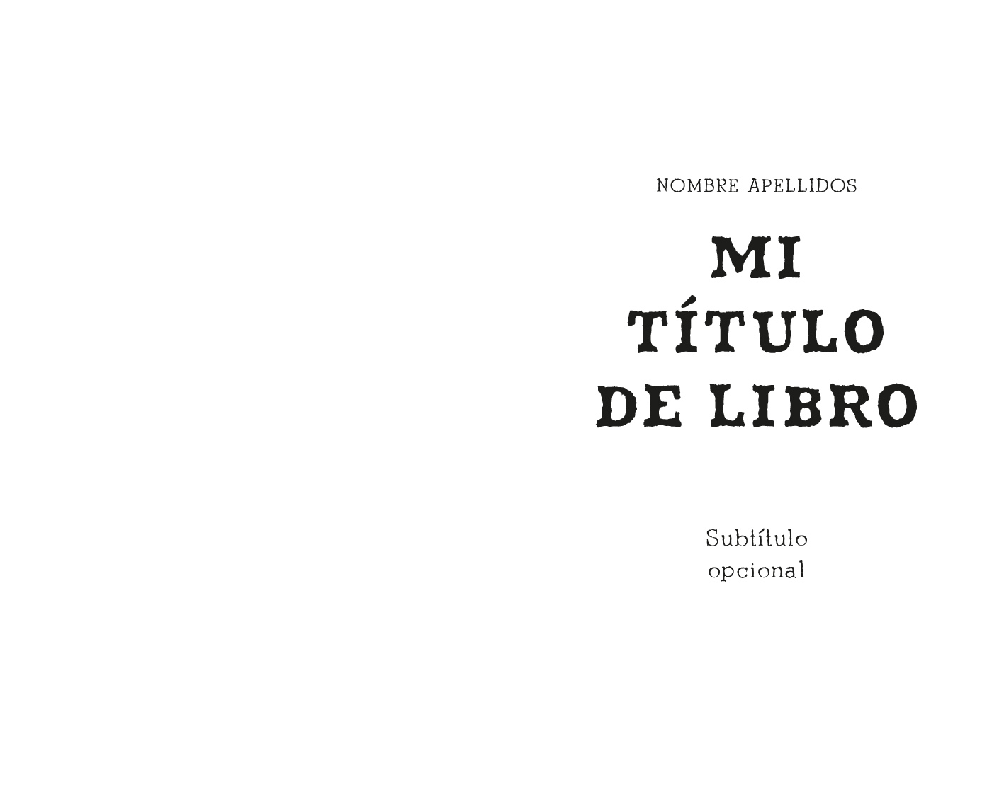 Ejemplo de diseño de portada variante thriller personalizada
