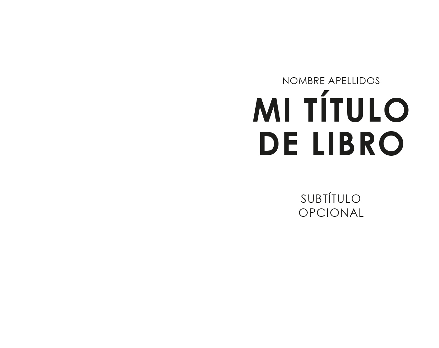 Ejemplo de diseño de portada thriller variante moderna